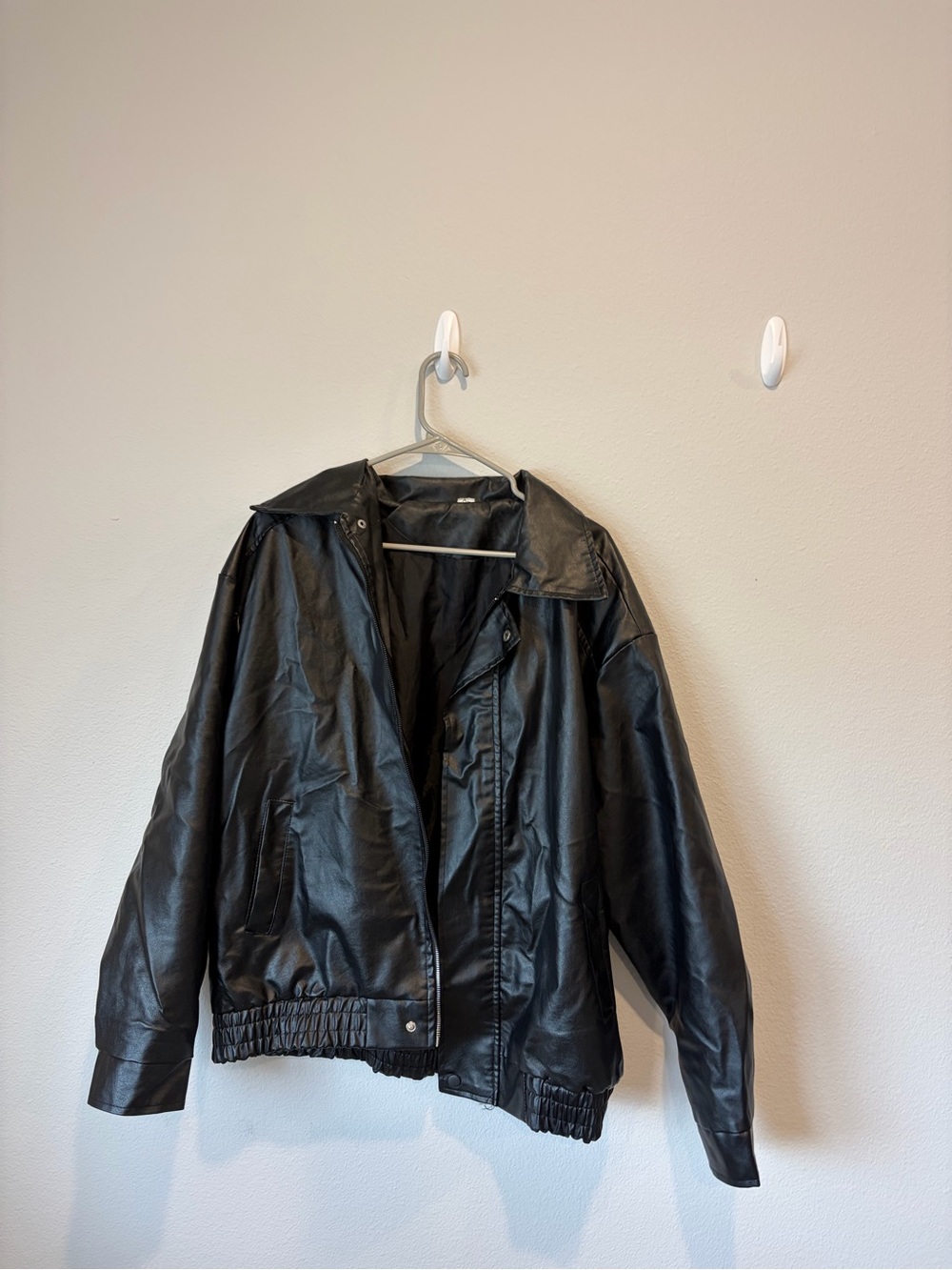 Faux leather jacket